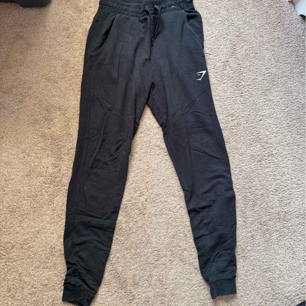 Size S Black Gymshark Joggers